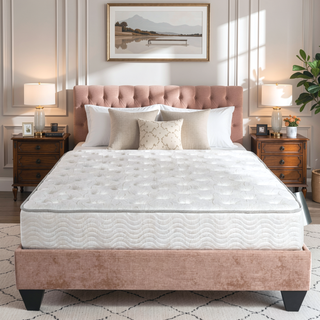 Sunvega King Size Pocket Coil Bed in a Box Mattress with Plush Foam Layers