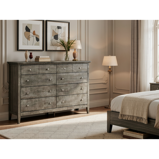 Sunvega Dark Brown Tufted Polyurethane Upholstered King Size Bed Frame