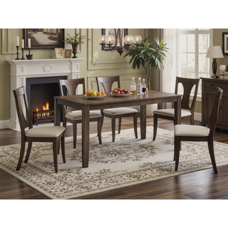 Sunvega Contemporary Round Dining Table with Drop Leaf in Solid Rubber Wood