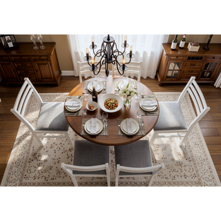 Sunvega 3-Piece Small Kitchen Dining Set with 35 Inch Drop Leaf Table