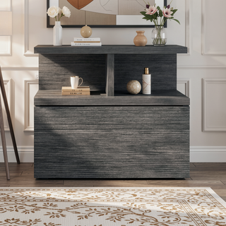 Sunvega Floating Nightstand with Large Drawer and Multiple Shelves for Storage or Decor