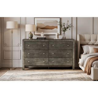 Sunvega Dark Brown Tufted Polyurethane Upholstered King Size Bed Frame