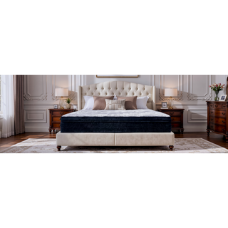 Sunvega Hybrid Plush Queen Mattress with Pocketed Coils and Cooling Fabric