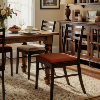 Sunvega Cappuccino and Tan 3-Piece Dining Set with Drop Leaf Table and Two Chairs