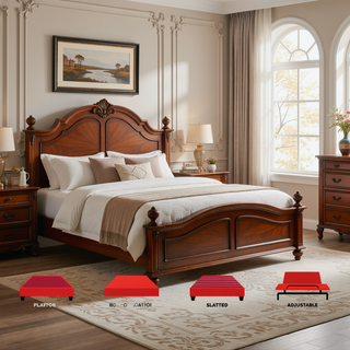 Sunvega Premium 9 Inch Medium Pocket Coil Bed in a Box Spring Mattress Queen