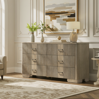 Sunvega Antique Oak Finish Transitional Rustic Nightstand with 2 Storage Drawers