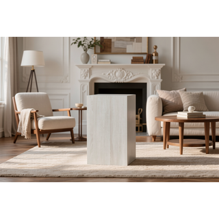 Sunvega Beige Nightstand with 3 Storage Drawers No Assembly Required