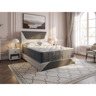 Sunvega 13.5" Twin XL Plush Two Sided Bamboo Mattress with Pocketed Coils