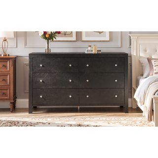 Sunvega Dark Brown Tufted Polyurethane Upholstered King Size Bed Frame