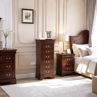 Sunvega Dark Brown Tufted Polyurethane Upholstered King Size Bed Frame