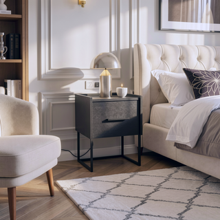 Sunvega Floating Nightstand with Handy Drawer and Surface for Bedroom Storage