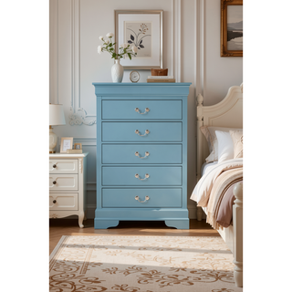 Sunvega Teal Storage Chest With Traditional Design For Classic Home Decor
