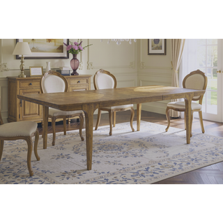 Sunvega Extendable Eucalyptus Veneer Dining Table with Transitional Styling