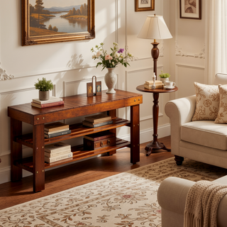 Sunvega Solid Wood White Finish Shoe Bench with Plastic Leveler Legs