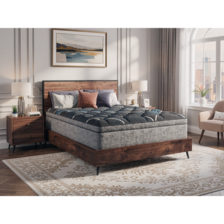 Sunvega 15" Euro Top Plush Cooling Mattress with Pocketed Coils and Gel Foam Support