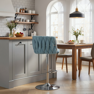 Sunvega 360 Degree Swivel Adjustable Counter Height Bar Stools Set of 2