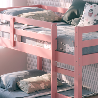 Sunvega Twin Loft Bed with Slats System and Right Facing Ladder in Espresso