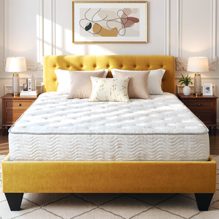 Sunvega 9 in. Full Size Pocket Coil Spring Mattress with Pressure Relief and Low Motion Transfer