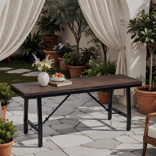 Sunvega Modern Armless Backless Bench with Sturdy MDF Wooden Seat