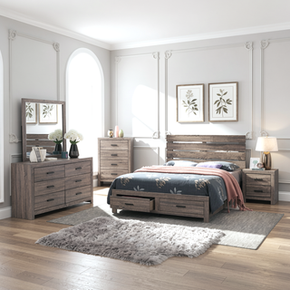 Sunvega Coastal White 2-Drawer Nightstand with Matte Bronze Handles for Bedroom
