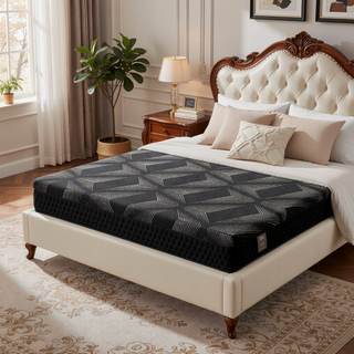 Sunvega Diamond Matrix Copper Cooling Hybrid Waterfall Top Mattress with Medium Feel