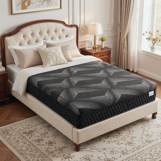 Sunvega Diamond Matrix Copper Cooling Hybrid Waterfall Top Mattress with Medium Feel