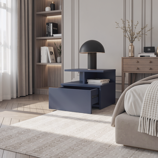 Sunvega Floating Nightstand with Wall Mounted Design and Scratch Resistant Surface