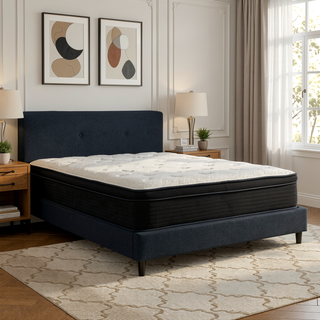 Sunvega Hybrid Plush Queen Mattress with Pocketed Coils and Cooling Fabric