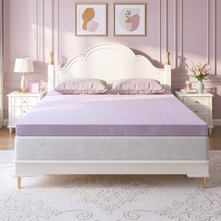 Sunvega 2 Inch Premium Firm High Density Cooling Gel Infused Ventilated Foam Mattress Topper