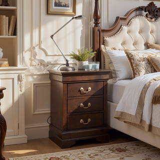 Sunvega Dark Brown Tufted Polyurethane Upholstered King Size Bed Frame