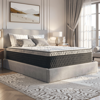 Sunvega Ultra Cooling Copper Infused Hybrid Mattress with Euro-Top and Dynamic Edge Coils