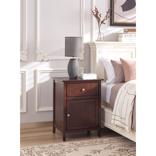 Sunvega Bright Yellow Fully Assembled Nightstand with Drawer for Small Spaces
