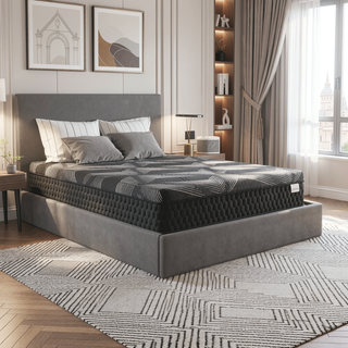 Sunvega Diamond Matrix Copper Cooling Hybrid Waterfall Top Mattress with Medium Feel