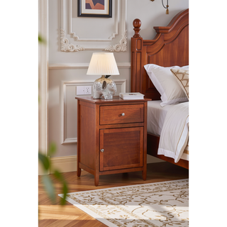 Sunvega Bright Yellow Fully Assembled Nightstand with Drawer for Small Spaces