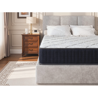 Sunvega 10" Queen Hybrid Mattress with Cooling-Gel Memory Foam and Motion Isolation