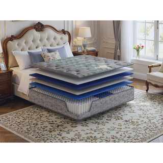 Sunvega 13" Plush Hybrid Mattress with Cooling Technology and 700 Pocketed Coils