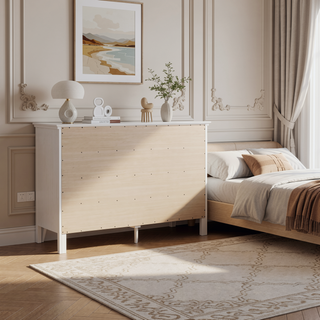 Sunvega Dark Brown Tufted Polyurethane Upholstered King Size Bed Frame