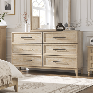 Sunvega Light Brown Finish Contemporary Style 2-Drawer Bedside Table with Ball Bearing Glides