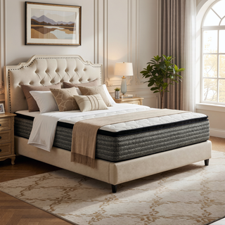 Sunvega 14 Inch Hybrid Pocket Coil and Gel Memory Foam Mattress for Enhanced Support