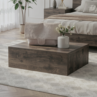 Sunvega Floating Nightstand with Spacious Drawer and Sleek Wall-Mounted Design