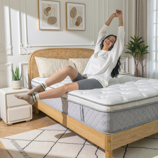 Sunvega Cooling Gel Memory Foam Hybrid Mattress with Medium Firmness for Individual Pocket Spring