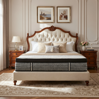 Sunvega 16" Queen Size Hybrid Mattress with Cooling Gel Memory Foam and Euro Top