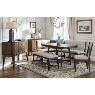 Sunvega Old World Cherry Finish Dining Table for Small Space 54x34 Inch