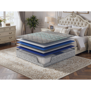 Sunvega 13 Inch Firm Cooling Mattress with Marvelous Middle Support for King Bed