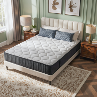 Sunvega King Size Cooling Gel Memory Foam Hybrid Mattress with Pocket Springs for Medium Firmness