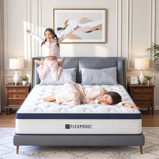 Sunvega 10 Inch Queen Size Memory Foam Hybrid Mattress with Cooling Space Cotton