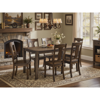 Sunvega Contemporary Round Dining Table with Drop Leaf in Solid Rubber Wood