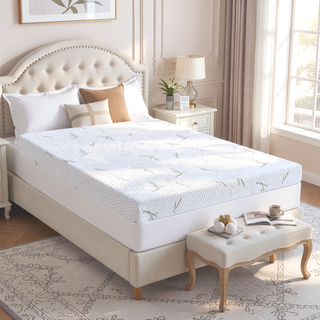 Sunvega 10-Inch Dual Layer Memory Foam Mattress with Bamboo Infused Cover King