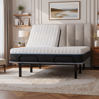 Sunvega Copper Infused 12 Inch Soft Memory Foam Split Top Queen Mattress