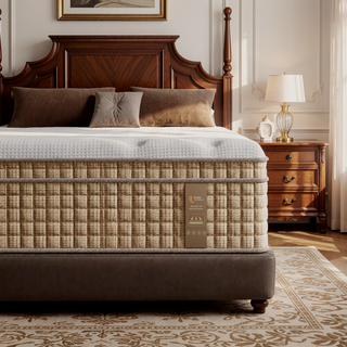 Sunvega Queen Hybrid Mattress with Cooling Gel Memory Foam and Pocket Springs for Support